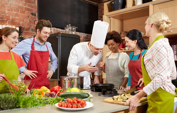 Join a cooking class to allow yourself to heal