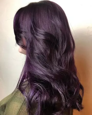 Plum purple hair color