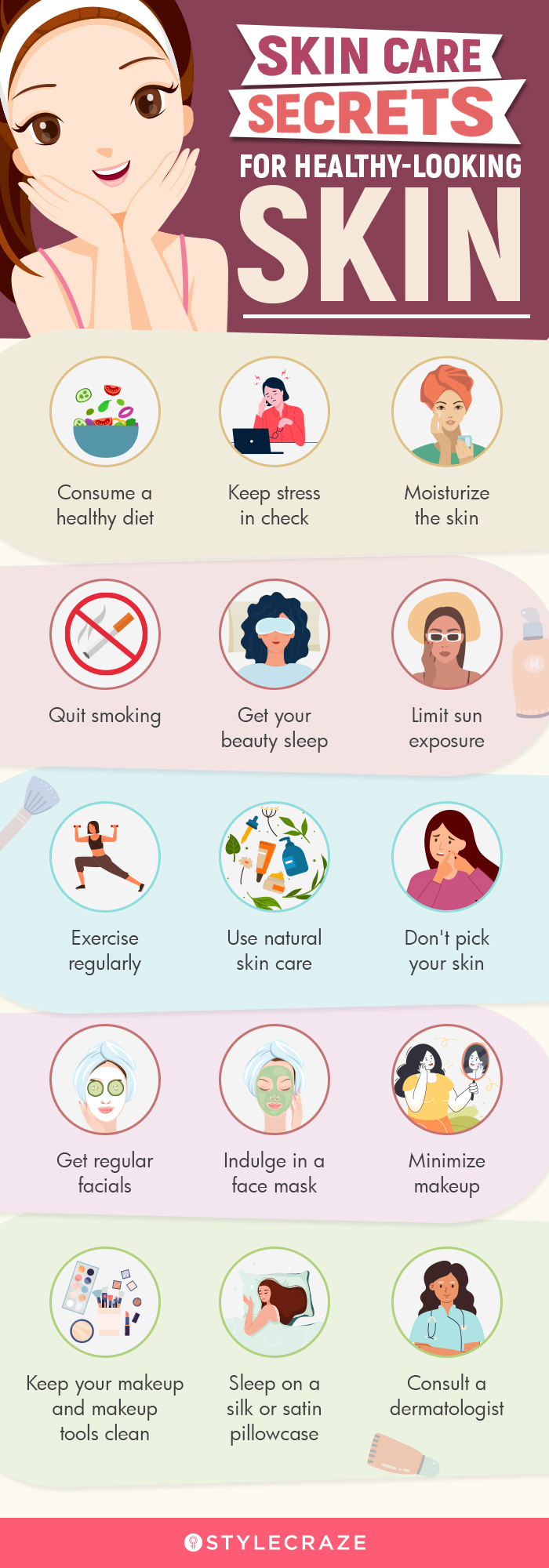 skin care secrets for healthy skin [infographic]