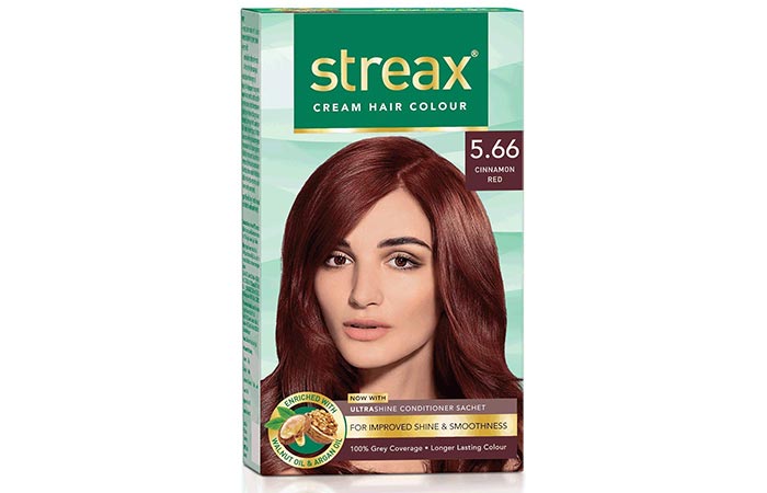 Streax Cream Hair Color – 5.66 Cinnamon Red