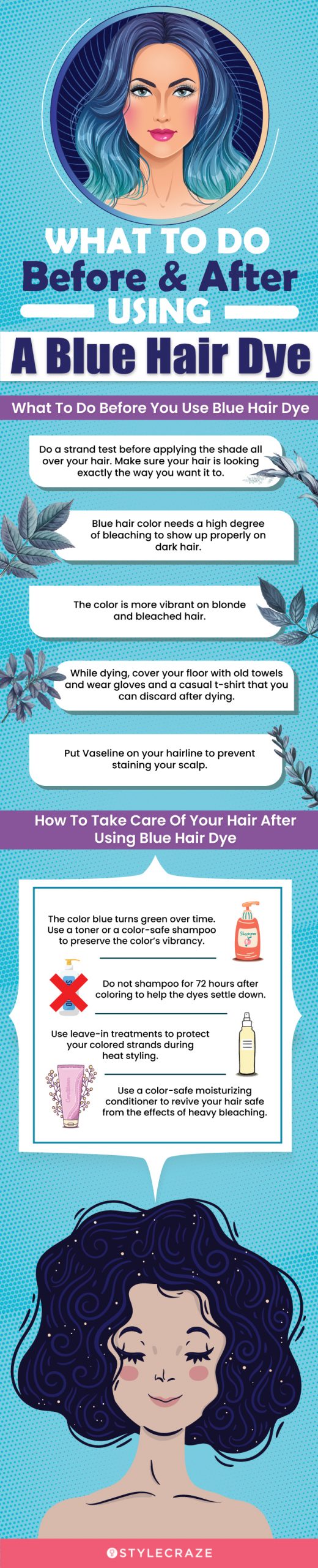 What To Do Before & After Using A Blue Hair Dye