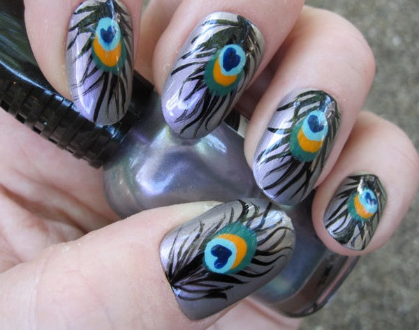 10 Amazing Hand Painted Nail Art Designs
