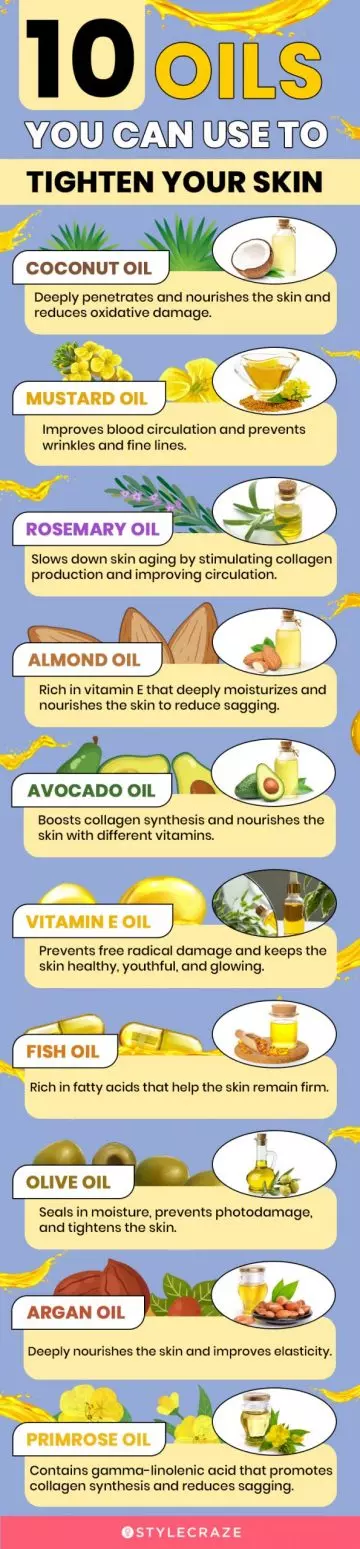 10 oils you can use to tighten your skin (infographic)