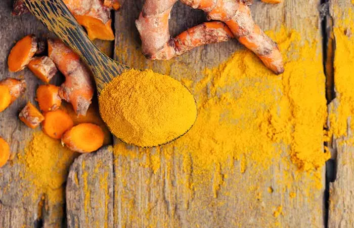 Turmeric to get rid of blood blisters