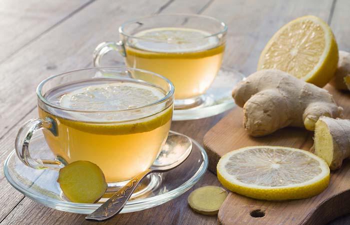 Home Remedies To Get Rid Of Indigestion - Lemon And Ginger Tea