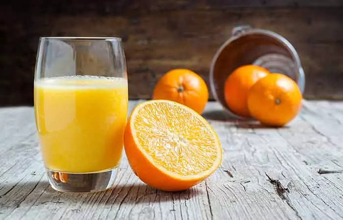 Orange juice to get rid of phlegm