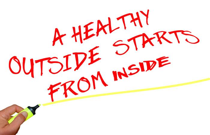 A healthy outside starts from inside