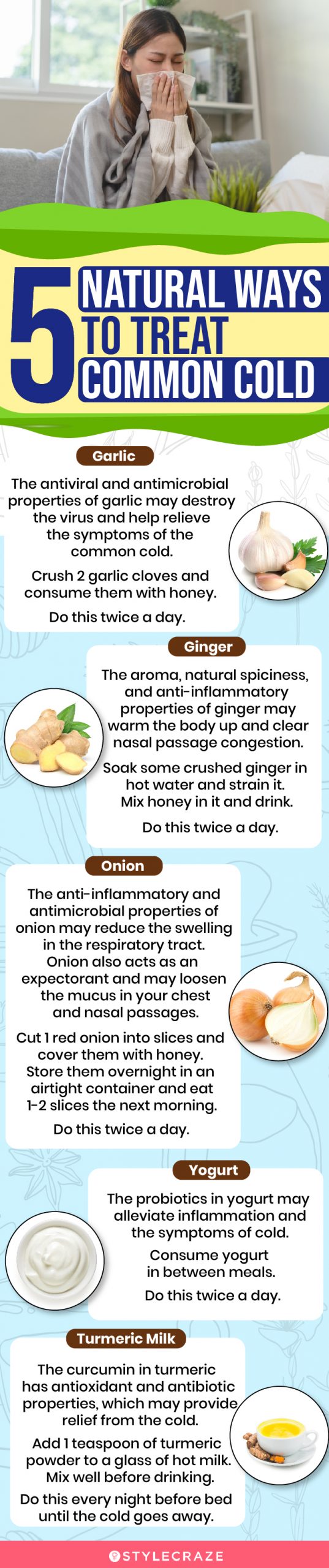5 natural ways to treat common cold (infographic)