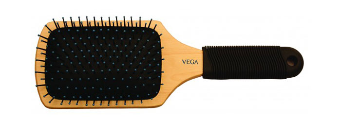 5. Vega Wooden Paddle Brush