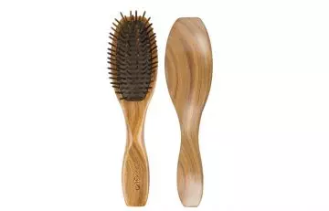 6. PureGlo Natural Green Sandalwood Hair Brush