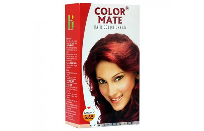 Color Mate Hair Color Cream – 6.65 Burgundy