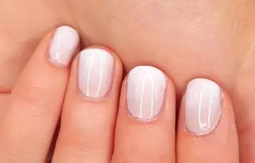 The final look of ombre nails