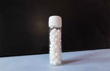 Homeopathic medicine bottle