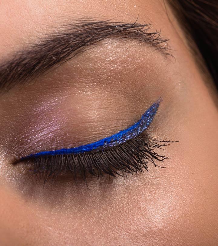 blue eyeliner