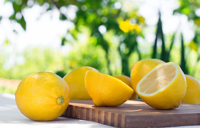 Lemons as a way to get clear skin.