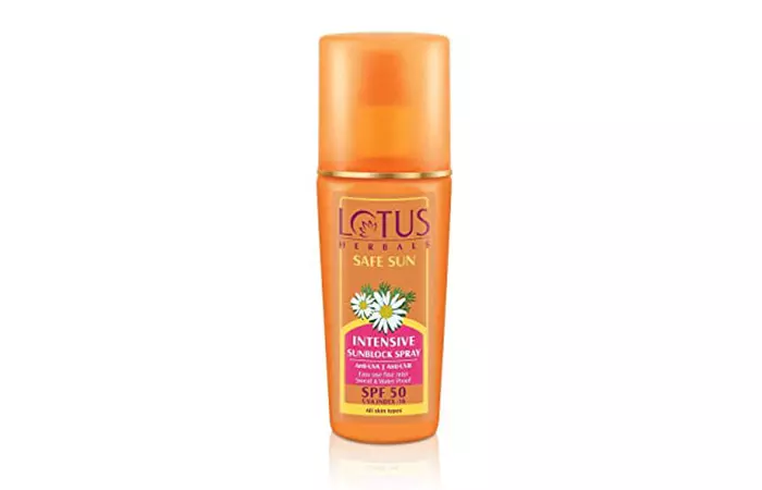 Lotus Herbals Safe Sun Intensive Sunblock Spray
