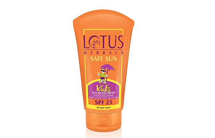 Lotus Herbals Safe Sun Kids Sunblock Cream