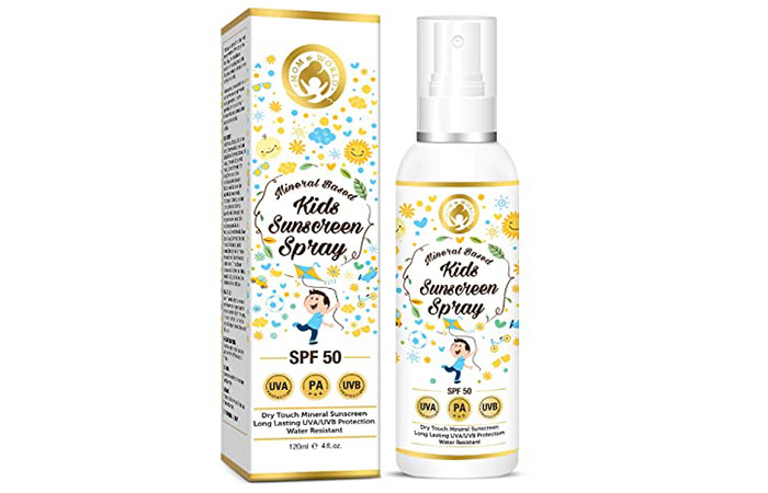Mom & World Mineral Based Kids Sunscreen Spray