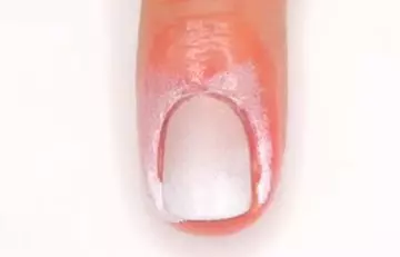 Repeat the steps of applying the polish on the sponge and stamping on nails