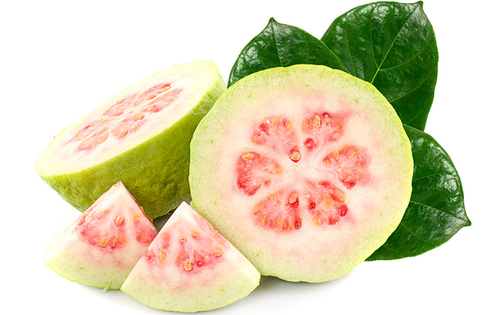 Sliced guava pieces to manage pyorrhea