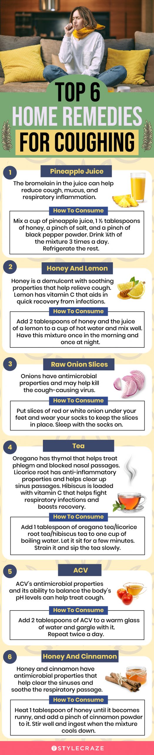 top 6 home remedies for coughing (infographic)