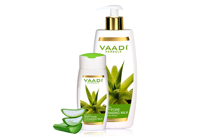 Vaadi Herbals Aloe Vera Deep Pore Cleansing Milk - Cleansing Milk Products