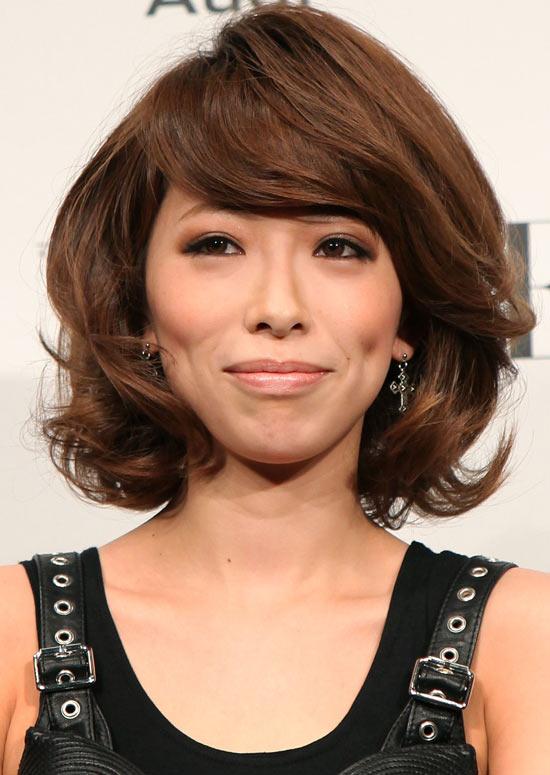 Volumized curly bob for Asian girls