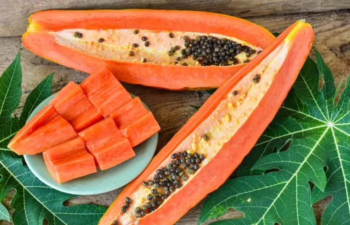 Papaya home remedy for skin tightening