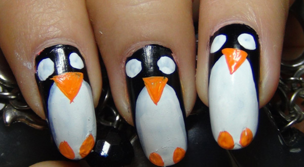 Amazing Penguin Nail Art Tutorial With Detailed Steps & Pictures