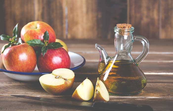 Apple cider vinegar to get rid of dark elbows and knees