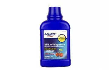 Milk of magnesia for reducing body odor