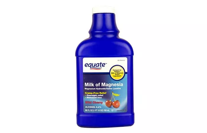Milk of magnesia for reducing body odor