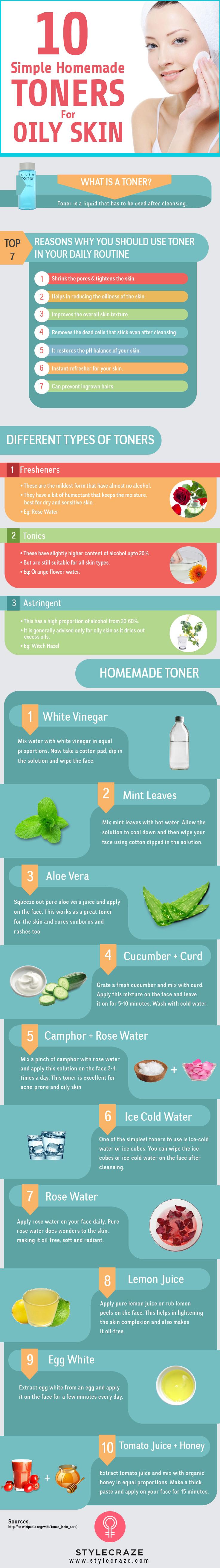 12 Simple Homemade Toners For Oily Skin