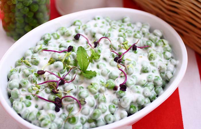 Green pea salad