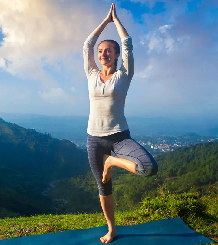 Women Doing Yoga Asanas To Stimulate Nervous System
