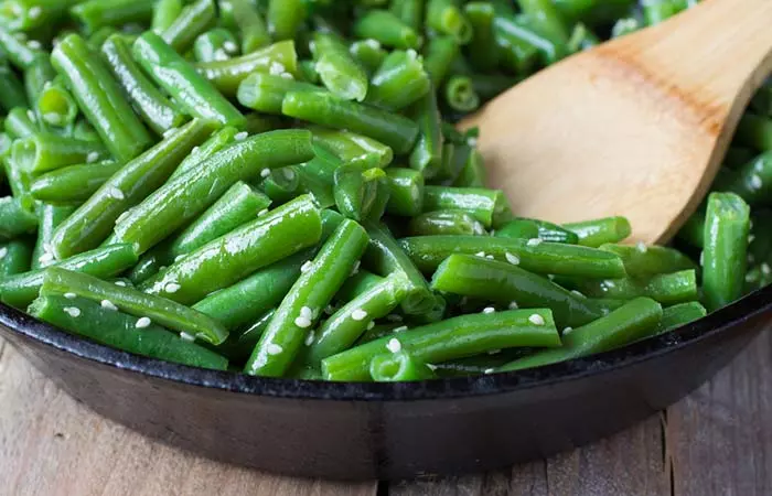 Green beans among foods high in manganese