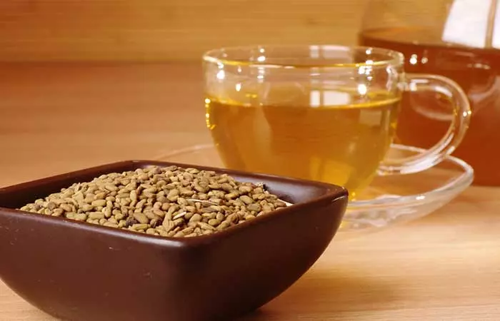 Fenugreek tea for reducing body odor