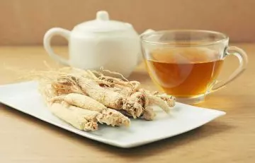 Ginseng tea for hot flashes