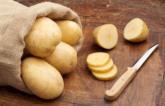 Potatoes to get rid of dark elbows and knees