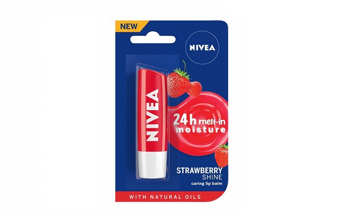 Nivea 24h Melt-In Moisture Strawberry Shine Caring lip balm