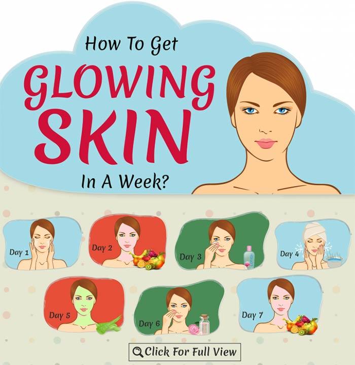 How To Get Glowing Skin In 7 Days – With Instructions