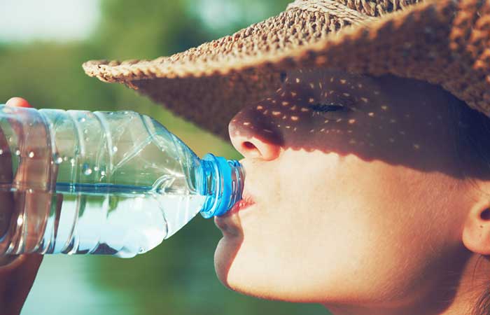 Stay hydrated to get rid of motion sickness