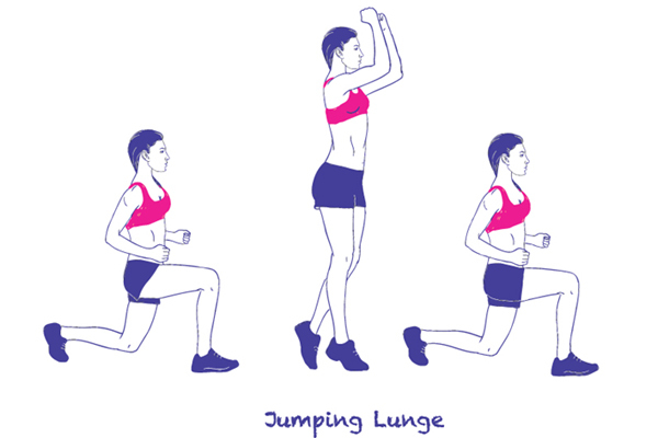 Jump Lunges