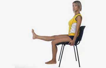 Long arc knee strengthening exercise