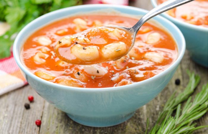 Best Tomato Soup Recipes By Sanjeev Kapoor - Macaroni And Tomato Soup