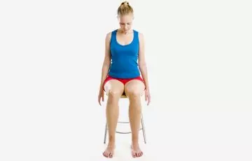 Hamstring clench knee strengthening exercise