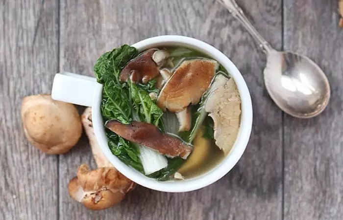 Healthy mushroom soup
