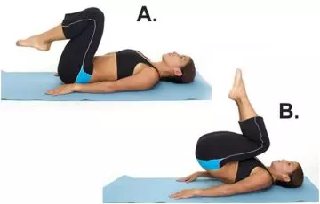 Reverse crunch flat abs exercise