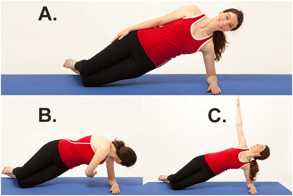 Thread the needle flat abs exercise