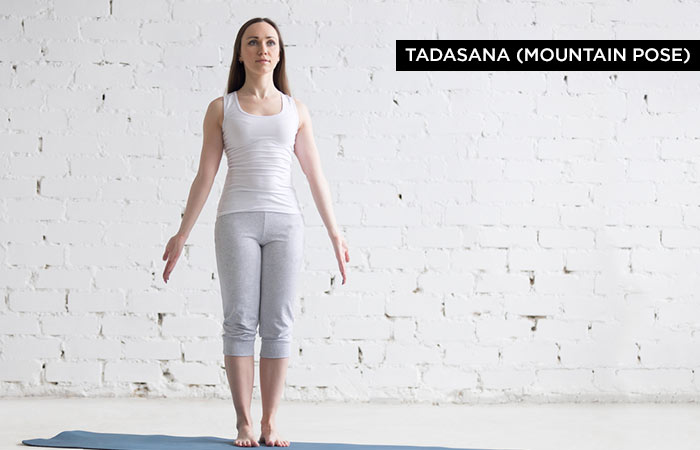 Tadasana yoga pose to cool down